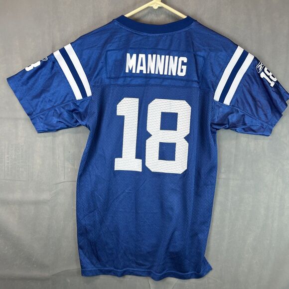 Reebok On Field Indianapolis Colts Nfl 18 Payton Manning Youth Size XL 18/20 - Picture 5 of 8